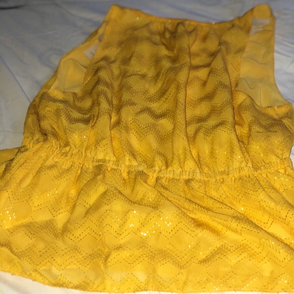 BRAND NEW Cute Yellow Ramy Brook Blouse - Picture 4 of 4